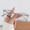 Blue Ray Blocking Anti-Blue Light Glasses Ultralight Eye Protection Square Eyeglasses Metal Optical Spectacle Eyeglass Office