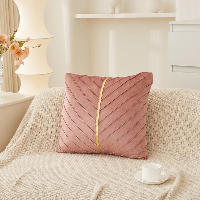 Elegant Sofa Pillowcase Party Atmosphere Pillow Cover Velvet Pillow Cover  for Room Sofa Decor Soft Solid Dyed for Bed