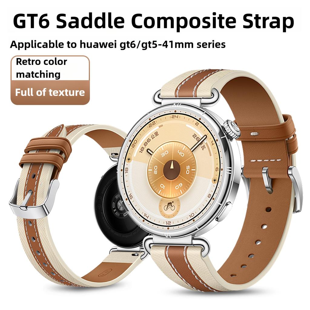 1:1 Leather 18mm Watch Strap For Huawei Watch GT6 5 4 41mm Smart Bracelet Replacement For HUAWEI GT5 Pro 42MM Wristband Accessories