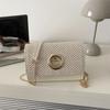 Borsa a Spalla Trendy con Texture Personalizzata per Donna, Piccola Borsa Quadrata