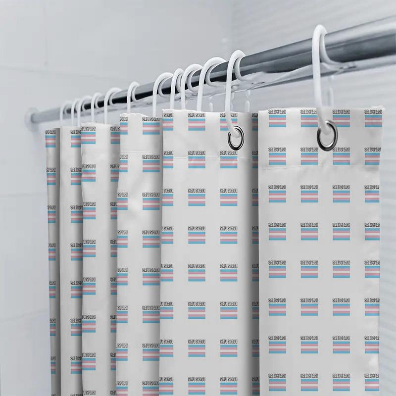Bathroom Shower Curtain Waterproof Vintage Floral Pattern Fabric Decor Set Washable Liner