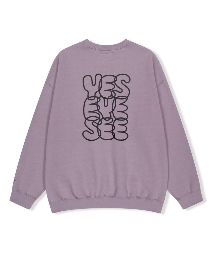 YESEYESEE C-Logo Sweatshirt Lavender