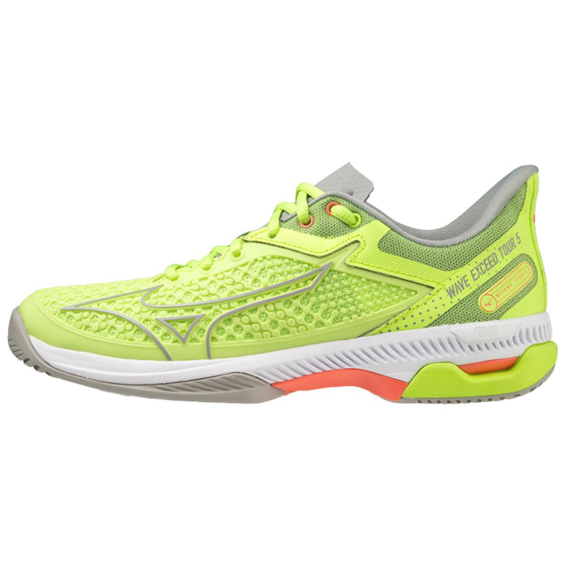 

Mizuno Wave Exceed Tour 5 Удобные Гибкие Амортизирующие Прочные Низкие Теннисные Кроссовки Женские кроссовки Лимонно-зеленые 61GA227147 37