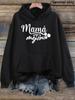 Women'S Hoodie Spanish Mom Graphic Casual Long Sve Hooded Top for Ladies Women'S Oversized Hoodie Casual Streetwear Sweatshirt
