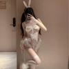 Butterfly Rain Sexy Underwear Tight Seduction Sexy Bunny Open Crotch Chest Perspective Free Uniform Cute Suit