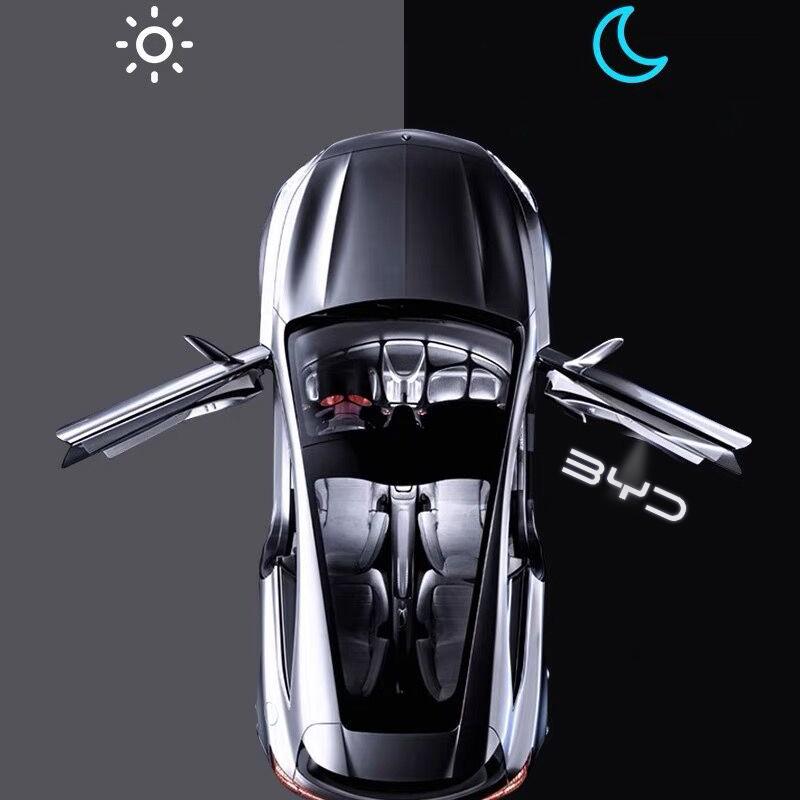 For BYD EV Seal Dolphin DM-i ATTO 3 Qin Pro Tang Yuan Song Sealion 07 Logo Car HD Door Welcome Light Led Projector Lamp 1/2PCS