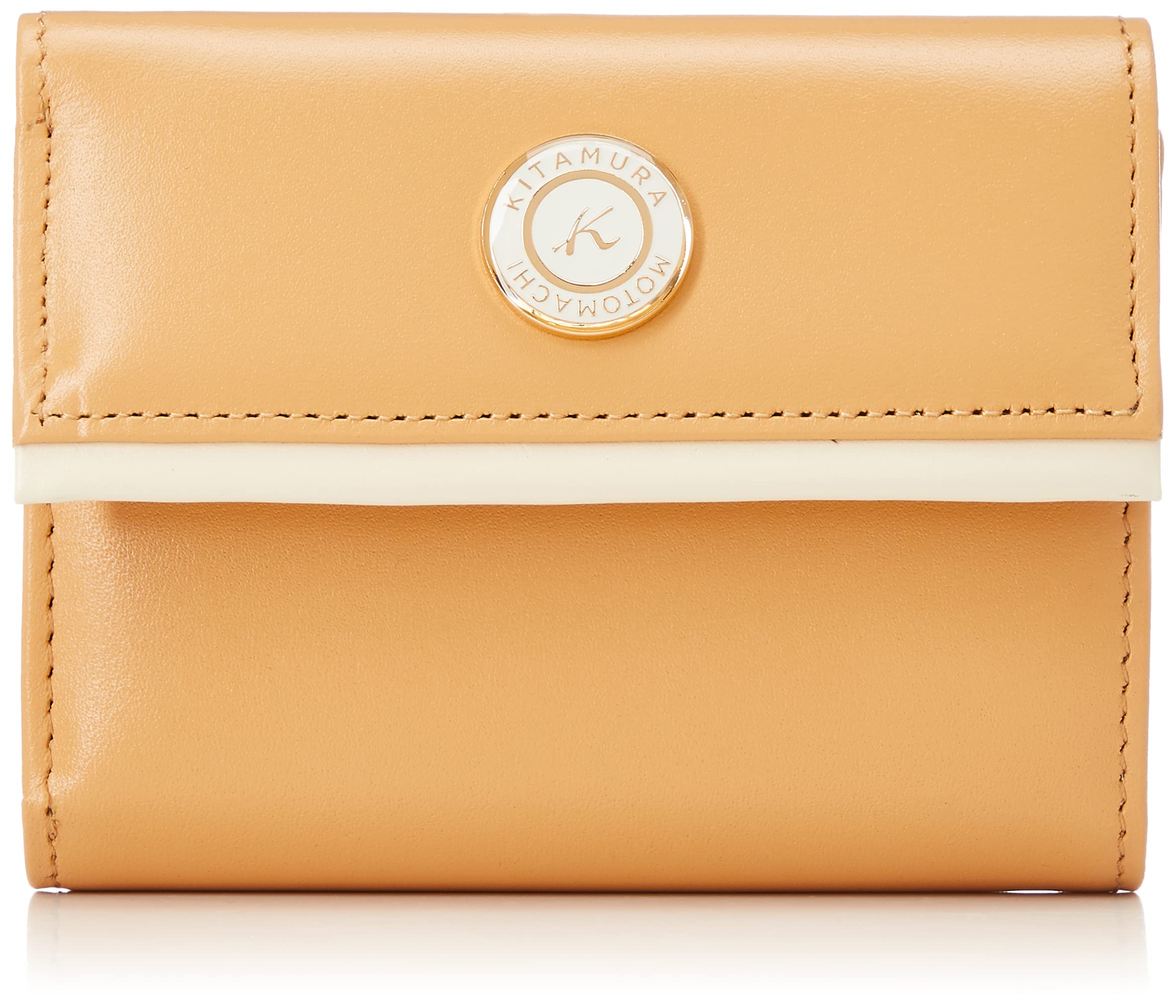 

Compact Wallet NH0828 61501 [Kitamura] Tri-fold Women s Camel/Beige [Brown]