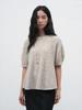 GENERALIDEA Balloon Flare Half Knit Pullover [Beige] / Wbe3L05522