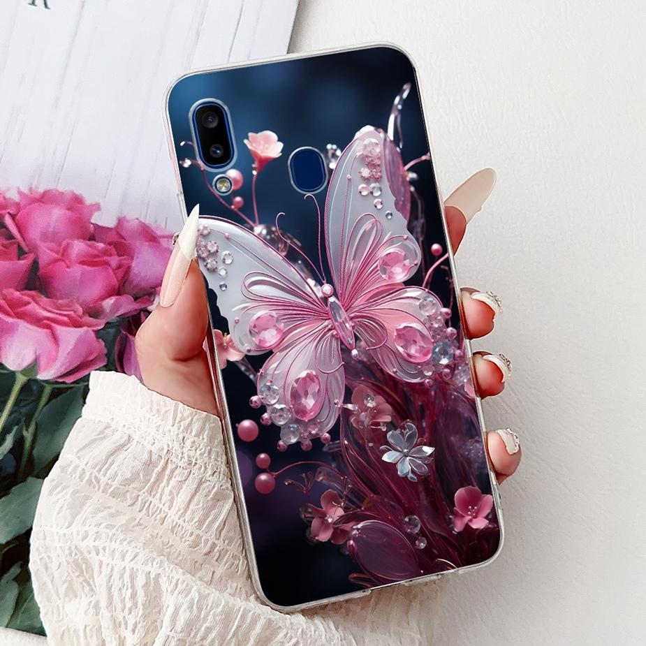 For Samsung Galaxy A10 A20 A30 Case A105F A205F A305F Cute Fashion Painted Cover Soft Silicone Case For Samsung A20 A 10 30 Bags