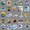 50pcs Waterproof Fishing Stickers - Non-infringing Original Graffiti for Outdoor Decoration, Fishing Boxes, Suitcases, and Stationery