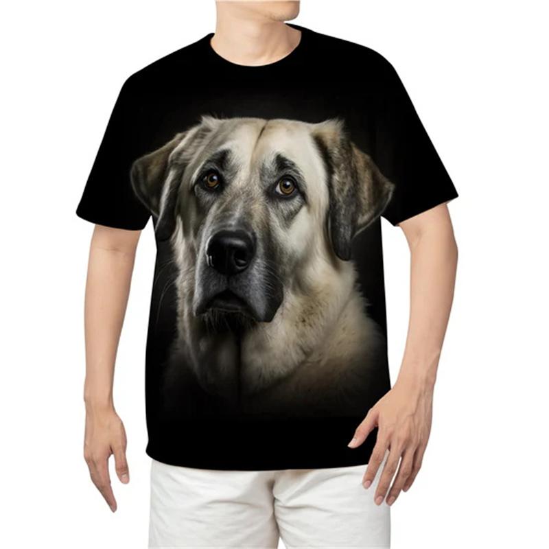 3D Printed Pet Bulldog Animal Graphic T Shirts For Men Stylish Fun American Bully Dog T-Shirt Casual Oversized Mens T Shirt Tops