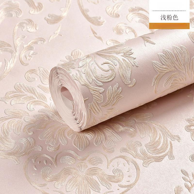 Růžová 3D květinová tapeta na zeď do dívčí ložnice Samolepicí papír 3D textura Nálepka na zeď Domácí dekorace Tapeta v rolích