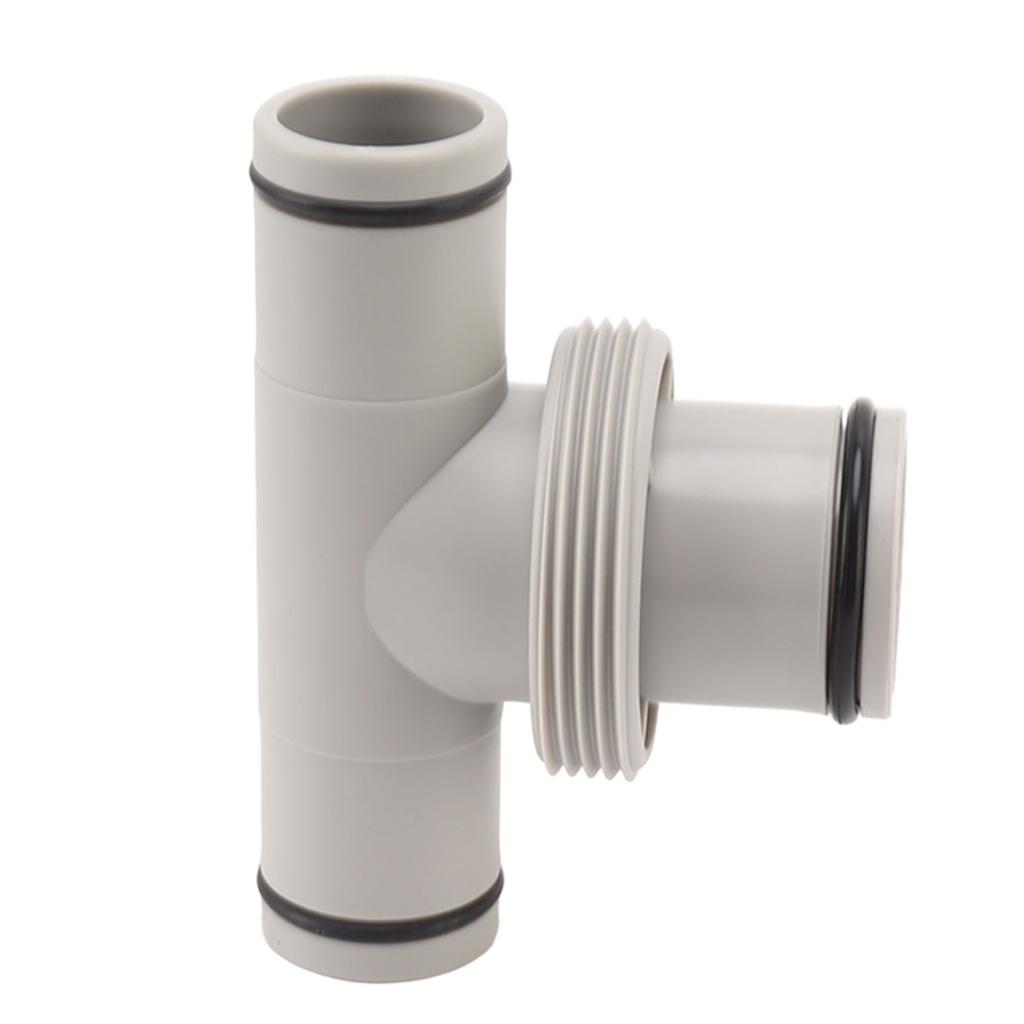 Pool Hose Adapter T Shape Threaded Pump Connector 1.5in To 1.25in Connection Hose Plunger for Pool