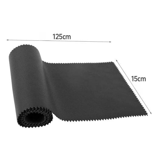Washable, dust-resistant, stretchy nylon keyboard cover for upright digital pianos, 15*125cm, stylish, simple, and wear-resistant, black