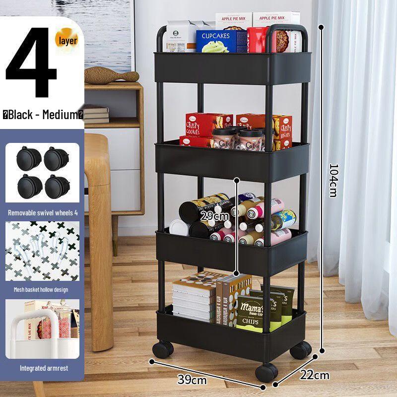Miling 5-Tier Mobile Storage Cart
