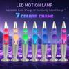 LED Mehrfarbige Flüssigwachs Bewegung Lava Lampe, Raketen Lava Lampe - Robustes Glas