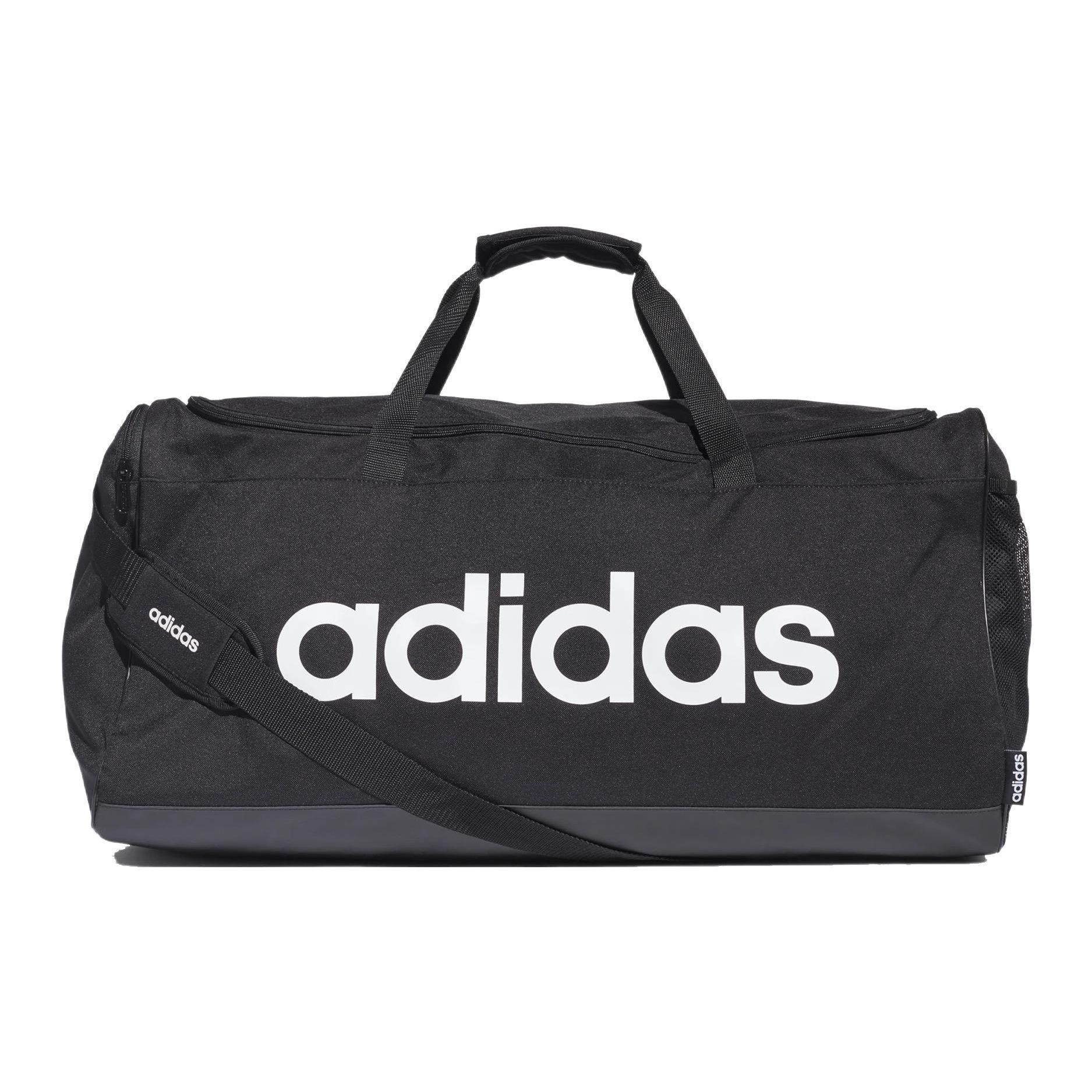 Adidas Training Travel Large Capacity Big Logo Fabric Gym Bag Unisex Gym Bag Black FM2400 Pure Black