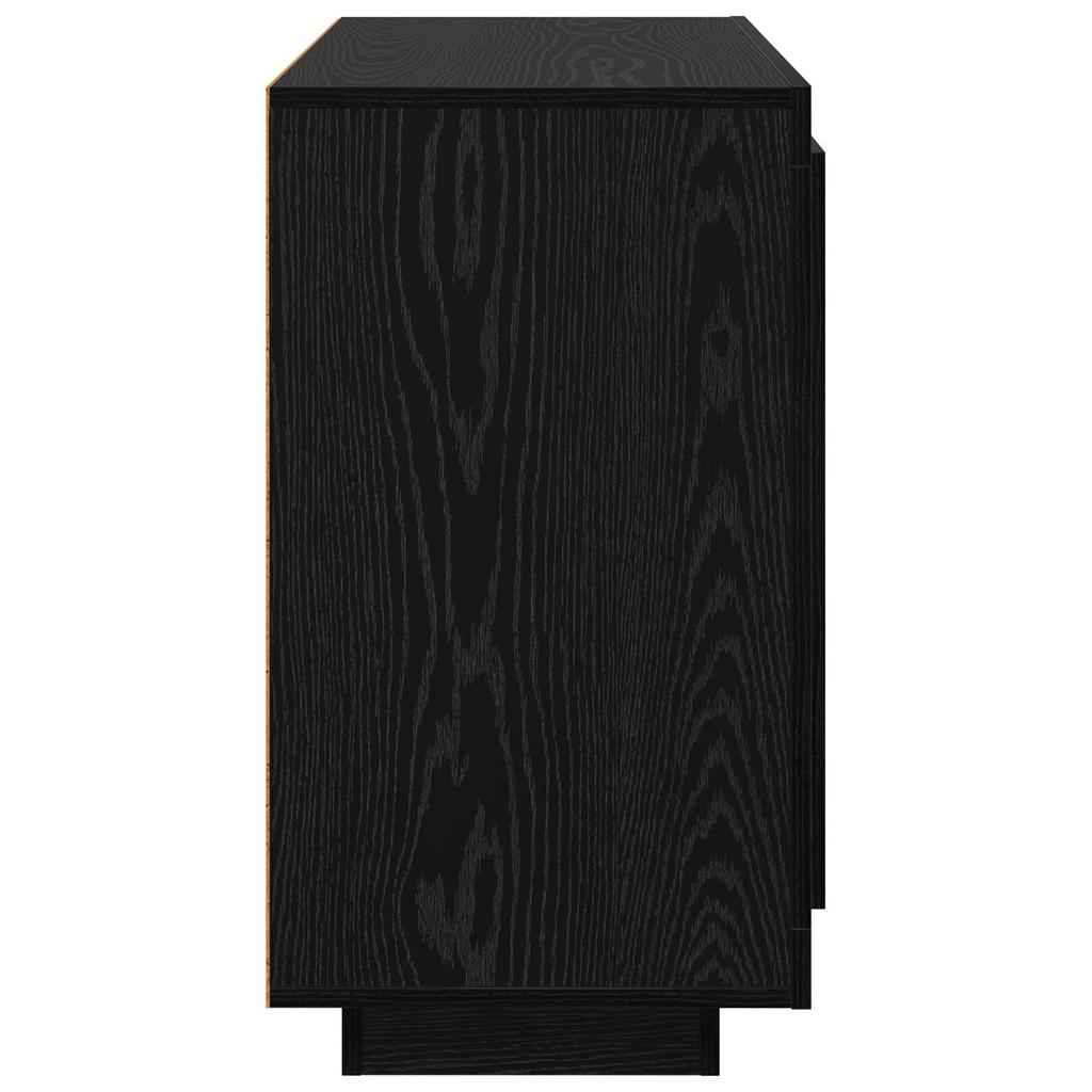 Sideboard in Black Oak Look 80 x 40 x 75 cm Engineered Wood
