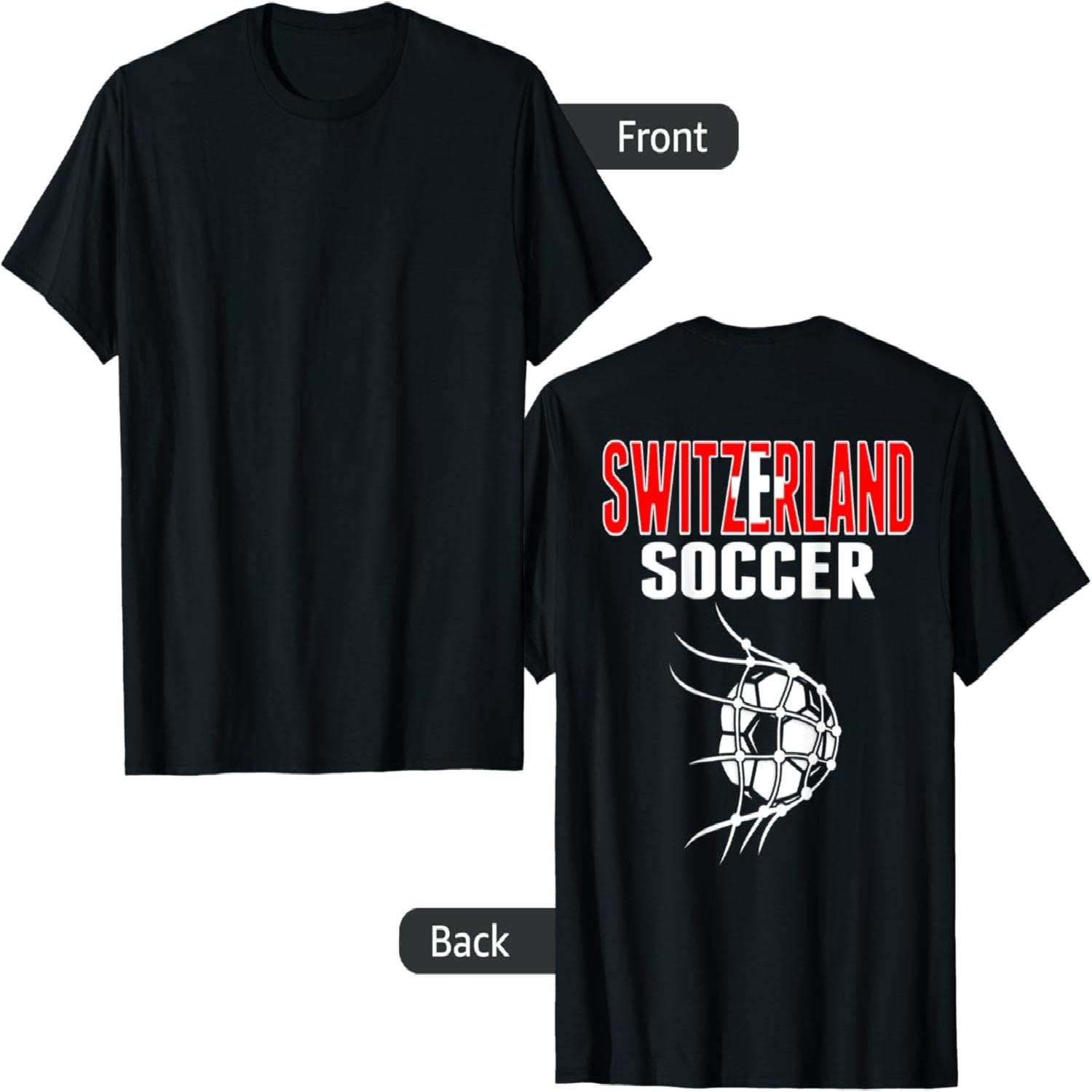 Switzerland Soccer Ball In Net - Swiss Football Supporters T-Shirt S