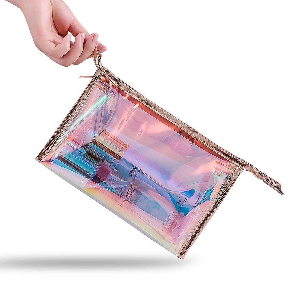 Transparent Bath Beauty Women Travel Cosmetic Bag Toiletry Organizer Wash Bag Zipper Makeup Pouch
