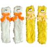 2Pairs Big Eyes Floor Stockings Women Plush Furry Plush Sock Kawaii Funny Tube Socks  Gifts