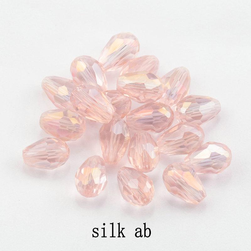 6X8MM Best Sell Crystal Tear Drop Shape Beads Glass Beads