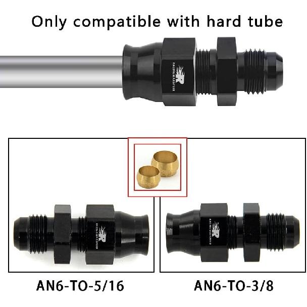 Male Flare To 5/16" Fuel Hardline Tube Fitting Adapter Connector Aluminum All