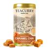 TEACURRY Caramel Chai Tea Tin Can (100 Grams, 50 Cups) - for Digestion and Skin - 100% Natural Flavoured Tea | Refreshing & Tasteful Caramel Flavor