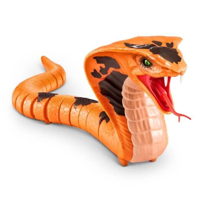 Serpent robotisé - ROBO ALIVE - Cobra - Déplacement sinueux - Langue mobile - Effets effrayants