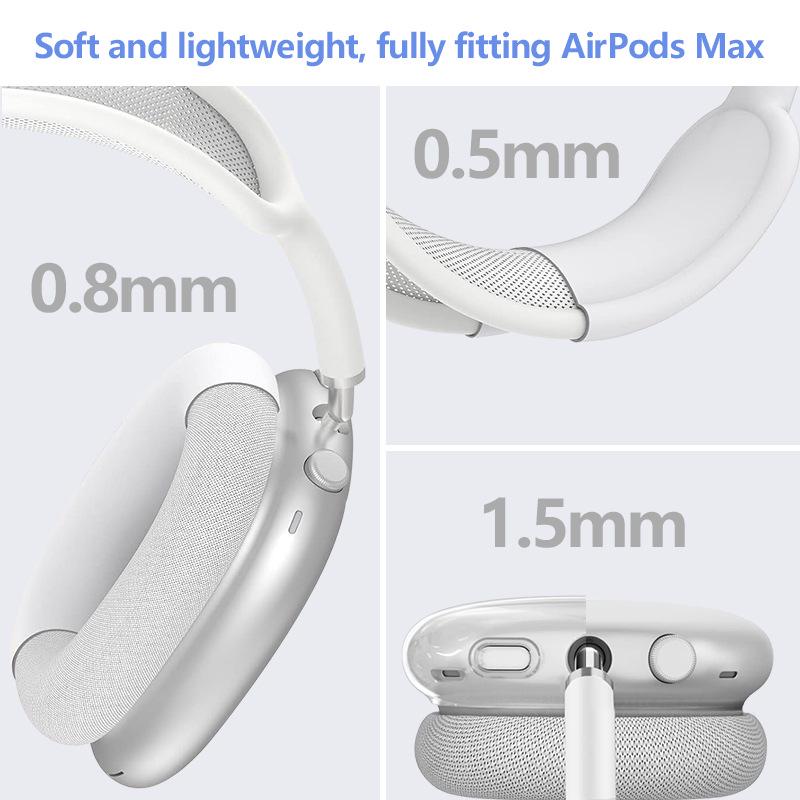 AirPods Max TPU Over-Ear Headphone Protective Case (Three-Piece Set)
