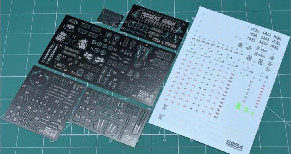 MG 1/100 Providence Gundam Customization Detail Up High-Quality Metal Parts with Water-Transfer Decals