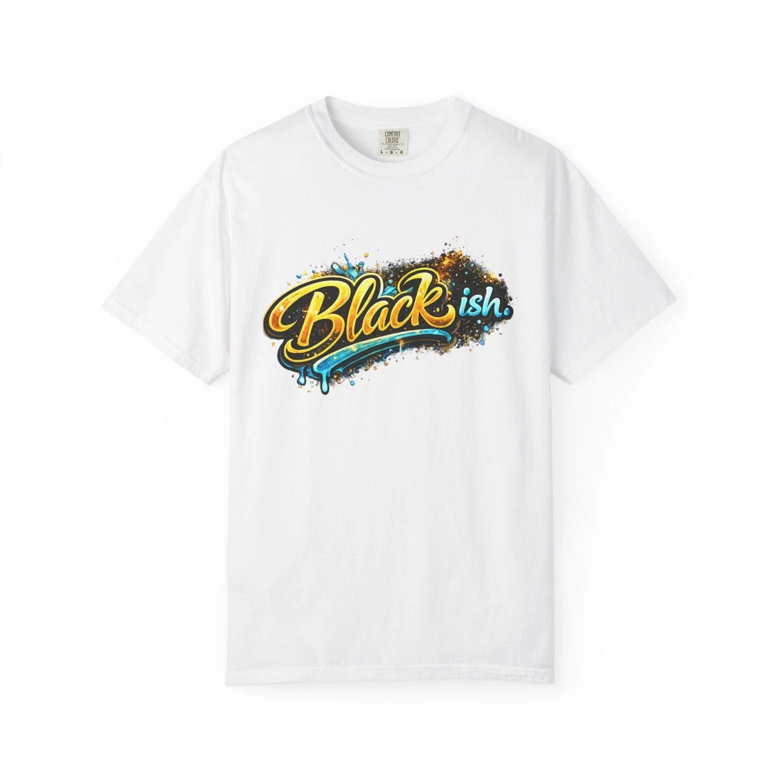 Black Script Graffiti Drip Paint T-Shirt | Urban Typography 2XL
