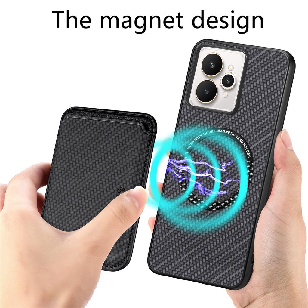 For Realme 15 5G Case Magnetic Detachable Card Holder Phone Back Cover