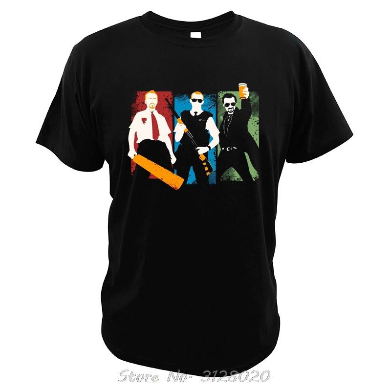 

Three Flavours Cornetto Trilogy T Shirt Shaun Of The Dead Men Cotton T-shirt Hot Fuzz Tops The World s End TShirt Tees Clothi... S разноцветный