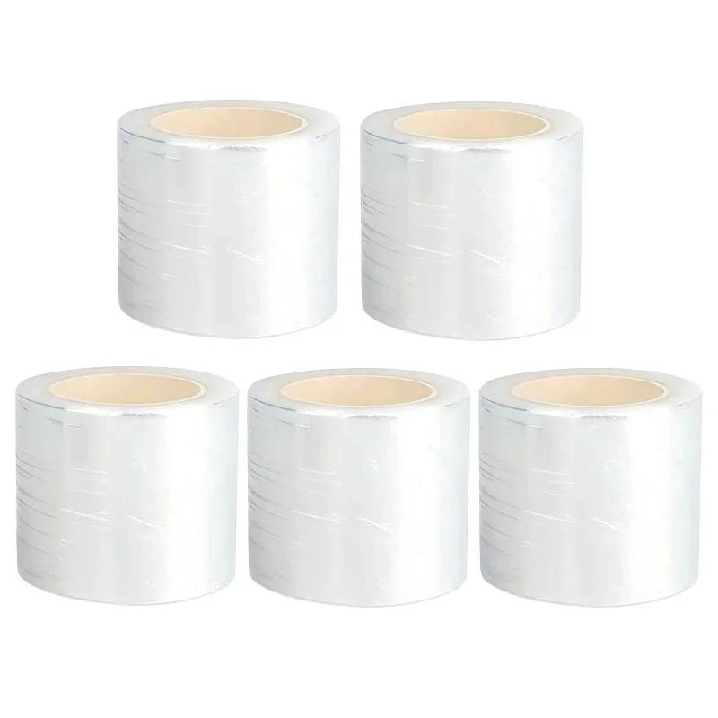 

5 шт. Тату-пленка-обертка Прозрачная пленка Микроблейд Пластиковая консервирующая Одноразовая Брови Губы Прозрачные Расходные материалы для ПМ