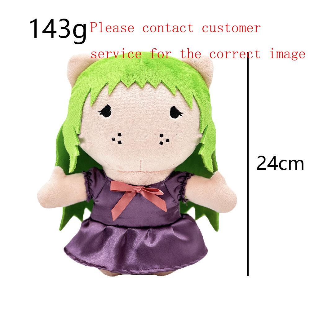 Hallo Selena Grünes Haar, Lila Kleid Niedliche Katze Prinzessin Cartoon Anime Plüschtier Weiche Stofftiere Zimmerdekoration Mädchengeschenk