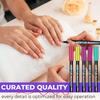 Set de Bolígrafos para Nail Art DIY Marcador Acrílico para Uñas de Gel Punta Fina de 0.7 mm Bolígrafos para Pintar Uñas y Hacer Garabatos para Uso Profesional en Salón y Casero