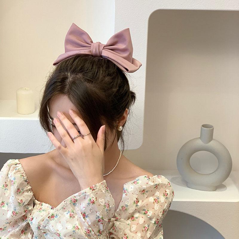 Korejská princezna sponka do vlasů 3D mašlička Roztomilé sponky do vlasů Sponky s mašlí Dívčí saunové oblečení Dámské doplňky do vlasů Jaro
