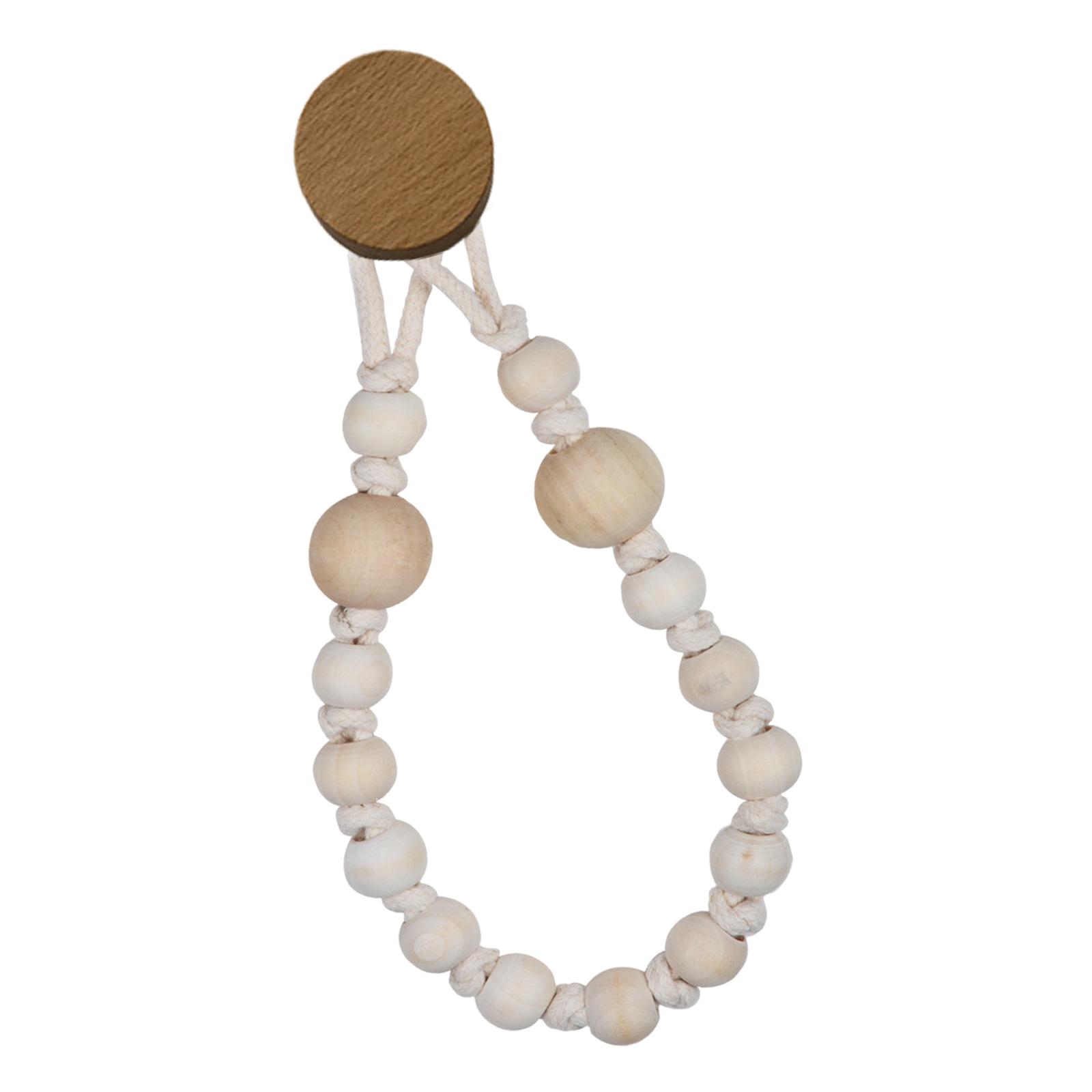 

Solid Sturdy Wood Hook and Hemps Rope Wall Mounted Storage Shelf Home Accessory for Bathroom Storage Daily Use Items 1