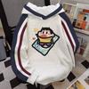 Koreanischer Streetwear Hoodie Unisex Oversized Bedrucktes Sweatshirt Winter Dick Warm Lässig College Stil