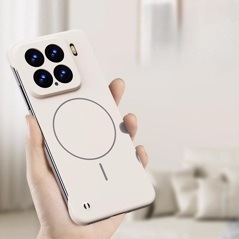 For Magsafe Frameless Shockproof Case For Xiaomi 15Ultra 15 14 Pro 14Ultra Matte Ultra Thin Hard Wireless Charging Magnetic Cover