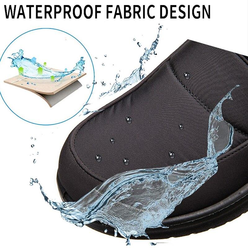 Rimocy  New Thick Plush Winter Boots For Women Non -Slip Waterproof Snow Boots Woman Flat Heels Warm Cotton Padded Shoes