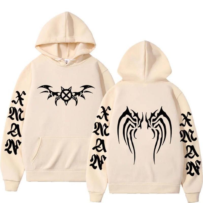 Rapper  Carson X Wing Hoodies Men Women Sweatshirt Print Unisex Hip Hop Style Autumn Winter Fashion Tops Clothes Male
