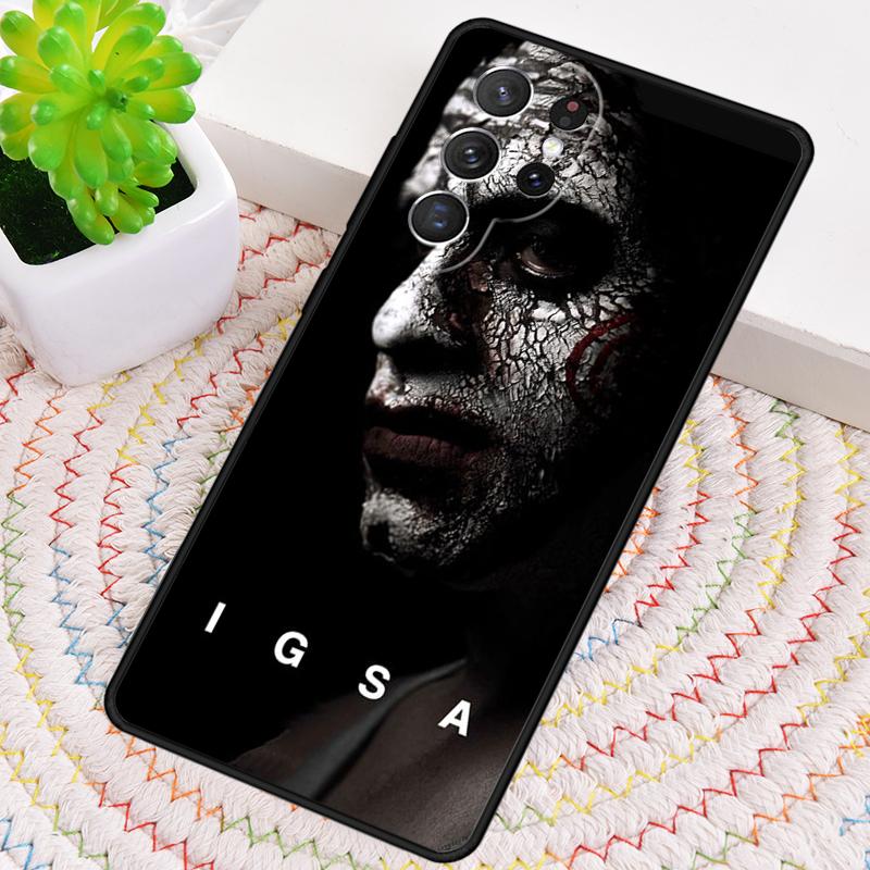Jigsaw Saw Horror Silicone Phone Case For Samsung Galaxy note 10 pro S26 S25 S24 S23 S22 S21 Plus S25Ultra Capa Cover
