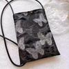 A Small Butterfly, Messenger Bag, Portable Carry-on Bag, Mobile Phone Bag, Versatile Niche High-end National Style Bag.