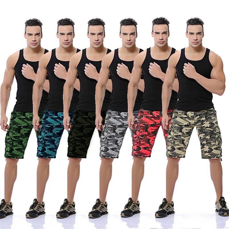 Premium Quality Men Sport Camouflage Cargo Shorts With Military Combat Design