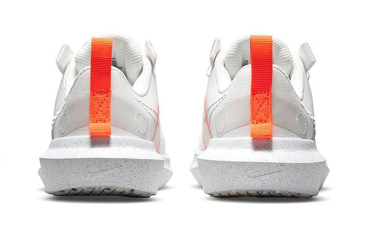 Nike Crater Impact Slip Resistant Cushioning Abrasion Resistant Low top Sports Casual Shoes White Orange DB3552-100