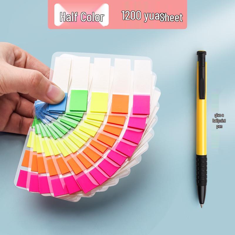 Transparent Writable Index Tabs for Students: Sticky Notes & Page Markers
