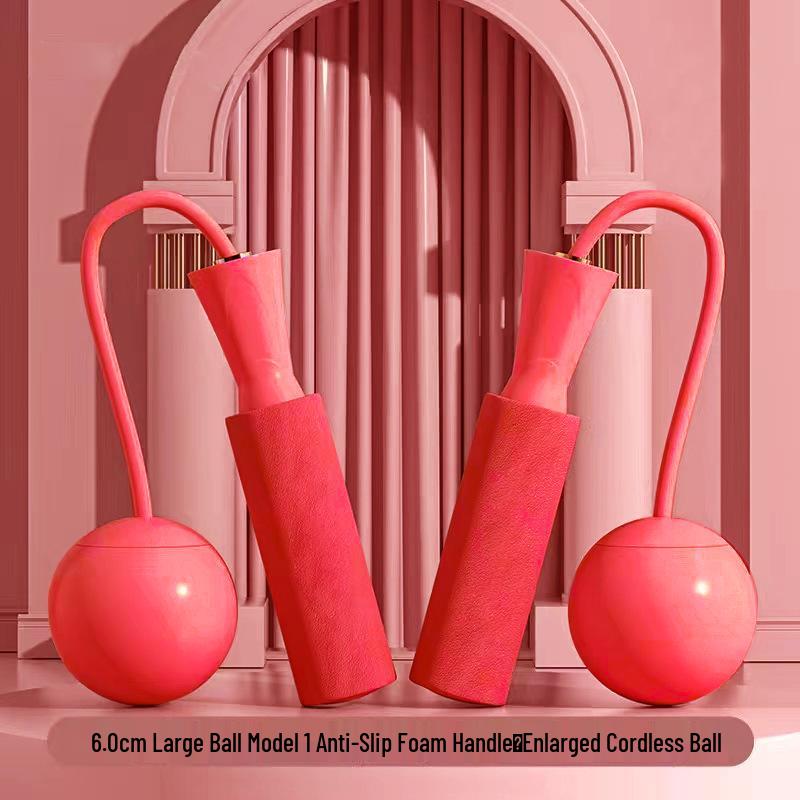 Weighted Cordless Jump Rope with Double Bearings for Indoor Training