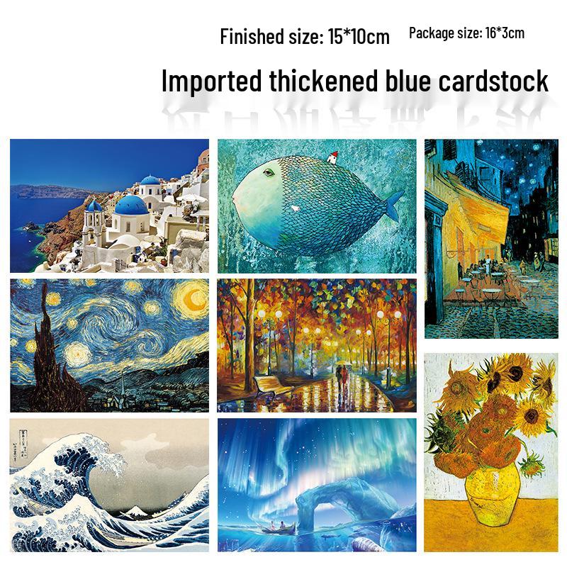 Mini Puzzle Tub de Test 150 de Piese - Design Pictură în Ulei pentru Decompresie Adulți